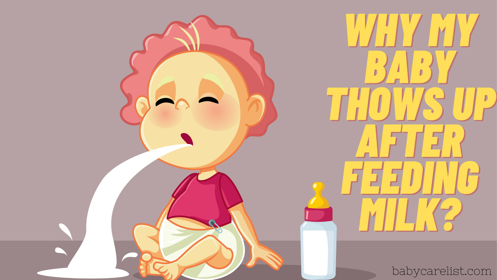 Why Baby Vomit after feeding milk